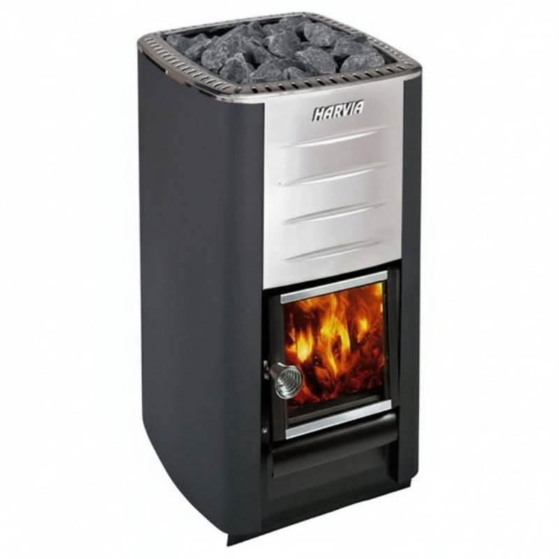 Harvia M3 Wood-Burning Stove Kit – Black